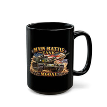 Load image into Gallery viewer, Black Mug  (15oz) - Army - Main Battle Tank - M60A1 w Fire- Right Face - 3D - Enhanced
