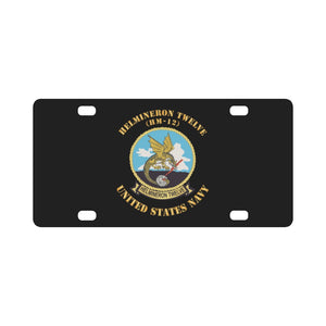 Navy - Helmineron Twelve (HM-12) X 300 Classic License Plate