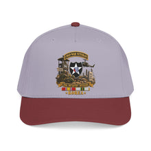 Load image into Gallery viewer, Mid Profile Baseball Cap - Army - 2nd Infantry Division w Br - Ribbon COLD WAR Vet Tab - Korea - 3D - Enhanced
