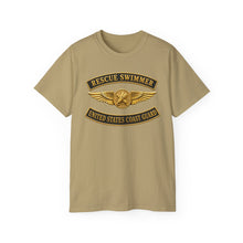 Load image into Gallery viewer, Unisex Ultra Cotton Tee - USCG - Aviation Rescue Swimmer w txt - 3D - Enhanced
