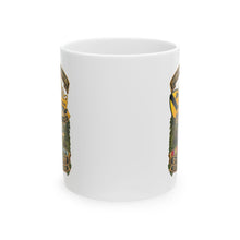 Load image into Gallery viewer, White Ceramic Mug (11oz, 15oz) - 1st Battalion 8th Cavalry, Delta Company - w SSI - DUI - Helo Patrol - 3D - Enhanced
