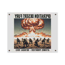Load image into Gallery viewer, Acrylic Wall Art Panel - Atomic Testing in Nevada Desert Operation Fury
