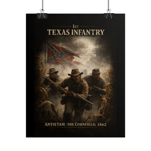 Load image into Gallery viewer, Rolled Posters - 1st Texas Infantry in the cornfield - Poster

