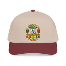Load image into Gallery viewer, Mid Profile Baseball Cap - Vietnam Veteran Combat - 2nd Bn, 28th Infantry - 1st ID - with VN SVC - 3D - Transparent

