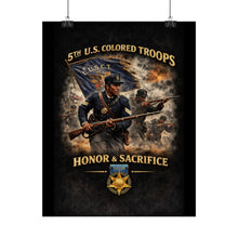 Load image into Gallery viewer, Posters - Honoring the 5th USCT, 1864 - Right
