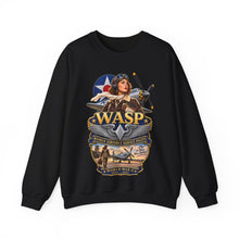 Load image into Gallery viewer, Crewneck Sweatshirt - WASP - Women Airforce Service Pilot - WWII - 3D - Enhanced
