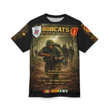 Load image into Gallery viewer, 2nd Battalion, 5th Infantry Regiment (Bobcats) Tribute Tee — Patrol and Night Perimeter in Cu Chi, Tây Ninh Province, Vietnam War
