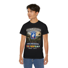 Load image into Gallery viewer, 173rd Airborne Brigade - Sky Soldiers - Vietnam Veteran – The Vietnam Soldier – 1965–1971 – Military Service Tribute T-Shirt
