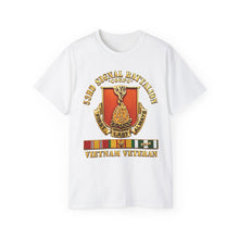 Load image into Gallery viewer, T‑Shirt — 53rd Signal Battalion (Corps) - Vietnam Veteran with VN SVC w 3D GOld Enhanced
