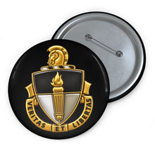 Load image into Gallery viewer, Custom Pin Buttons - DUI - John F. Kennedy Special Warfare Center and School wo txt - 3D - Enhanced
