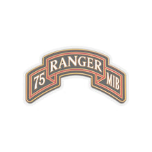 Load image into Gallery viewer, Kiss-Cut Stickers - Army - 75th Ranger Regiment - MIB - Ranger Scroll - 3D - Enhanced
