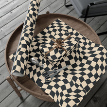 Load image into Gallery viewer, Gift Wrap Paper — Wavy Optical Grid
