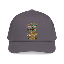 Load image into Gallery viewer, Mid Profile Baseball Cap - Army - Vietnam Combat Cavalry Veteran w 1st Cav Div SSI  Big Helo - 3D - Enhanced
