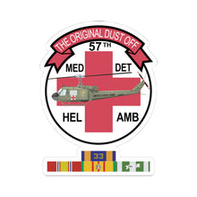 Load image into Gallery viewer, Army - Dust Off MedEvac Helicopter Kiss-Cut Sticker – 'The Original Dust Off' Medical Evac Patch
