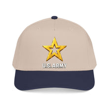 Load image into Gallery viewer, Mid Profile Baseball Cap - Army Star W Us Army w White Star - 3D - Enhanced
