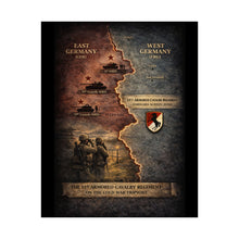 Load image into Gallery viewer, Matte Poster - 11th ACR Germany Map w Soviet and US Forces
