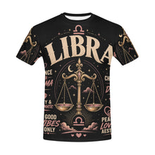 Load image into Gallery viewer, Libra - balance and cosmic elegance Men's All Over Print Crew Neck T-Shirt
