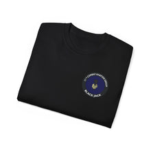 Load image into Gallery viewer, Unisex Ultra Cotton Tee - Vietnam Combat Aviation Vet w Air Crew Badges - 12th Combat Aviation Group - Black Jack No2 - Sgt Howard Meyers - 1968-1969 SVC X 300
