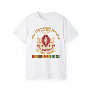 Unisex Ultra Cotton Tee - 93rd Evacuation Hospital - Vietnam Vet w SVC Ribbons