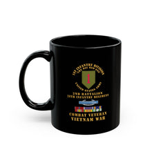 Load image into Gallery viewer, Black Mug (11oz/15oz) - Army - 1st Infantry Division - 2nd Bn, 28th Inf Regiment - Vietnam War
