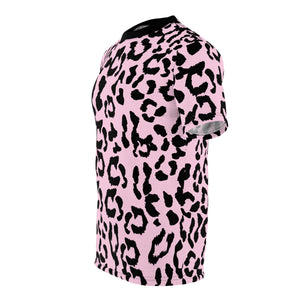 Unisex AOP - Leopard Camouflage - Baby Pink - Black