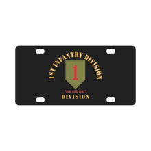 Load image into Gallery viewer, SSI - 1st Infantry Division - Big Red One X 300 Classic License Plate
