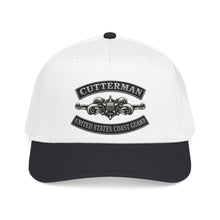 Load image into Gallery viewer, Mid Profile Baseball Cap - USCG - Cutterman - Enlisted w txt - 3D - Enhanced
