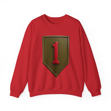 Load image into Gallery viewer, Crewneck Sweatshirt - Army - SSI - 1st Infantry Division wo txt - 3D - Enhanced

