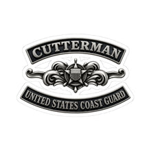 Load image into Gallery viewer, Kiss-Cut Stickers - USCG - Cutterman - Enlisted w txt - 3D - Enhanced
