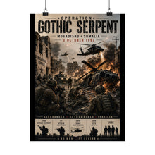 Load image into Gallery viewer, Matte Poster - Mogsdishu Somolia - Operation Gothic Serpent
