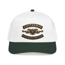 Load image into Gallery viewer, Mid Profile Baseball Cap - USCG - Cutterman - Auxiliary w txt - 3D - Enhanced
