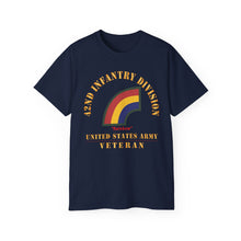 Load image into Gallery viewer, Unisex Ultra Cotton Tee - Army - SSI - 42nd Infantry Division - Rainbow - US Army Veteran X 300
