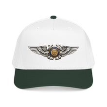 Load image into Gallery viewer, Mid Profile Baseball Cap - USCG - Aviator Badge - Auxiliary wo txt - 3D - Enhanced
