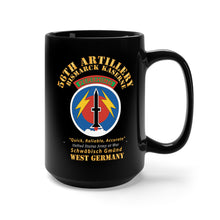 Load image into Gallery viewer, Black Mug 15oz - Army - 56th Artillery Command - Pershing - Bismarck Kaserne
