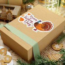 Load image into Gallery viewer, Kiss-Cut Stickers - Happy Turkey Day - Thanksgiving
