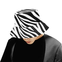 Load image into Gallery viewer, Men's All Over Print Bucket Hat - Zebra-stripe
