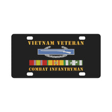 Load image into Gallery viewer, Army - Vietnam Veteran - Cbt Infantryman w CIB VN SVC Classic License Plate
