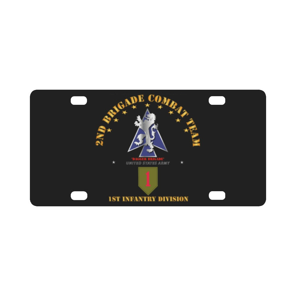 Army - 2nd Bde Combat Tm - 1st Infantry Div V1 Classic License Plate