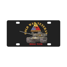 Load image into Gallery viewer, Army - Cold War Vet - 3rd Armored Division - M60A1 Tank - Spearhead X 300 Classic License Plate
