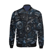 Load image into Gallery viewer, Bomber Jacket - Space Force Orbital Emblem

