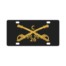 Load image into Gallery viewer, Army - Charlie - C - Troop -26th Cavalry Branch wo Txt X 300 - SPECIAL Classic License Plate
