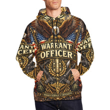 Load image into Gallery viewer, AOP Hoodie - Warrant Officer - Emblem Men's All Over Print Hoodie (USA Size)
