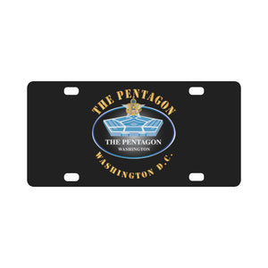 Army - The Pentagon w GS Branch X 300 Classic License Plate