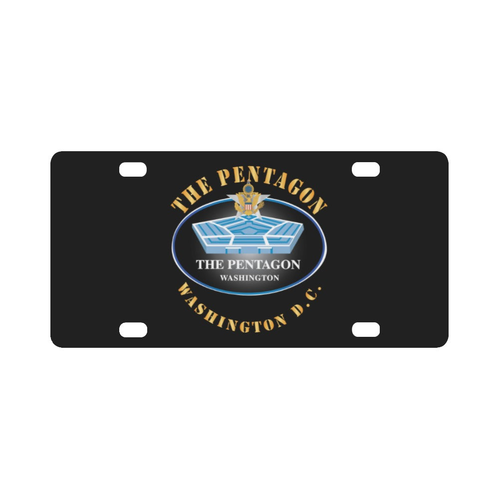 Army - The Pentagon w GS Branch X 300 Classic License Plate