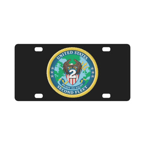 Navy - United States Second Fleet wo Txt X 300 Classic License Plate