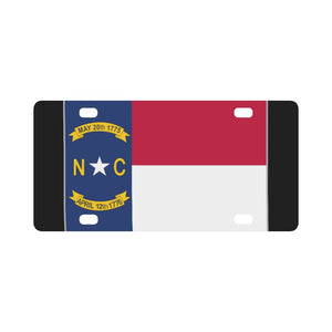 Flag - North Carolina wo Txt Classic License Plate