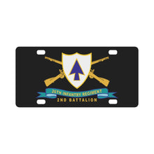 Load image into Gallery viewer, Army - 26th Infantry Regiment - DUI w Br - Ribbon - 2nd Bn X 300 Classic License Plate
