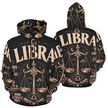 Load image into Gallery viewer, Libra - balance and cosmic elegance Men's All Over Print Hoodie (USA Size)
