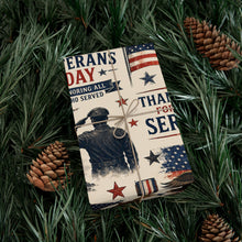 Load image into Gallery viewer, Gift Wrap Paper — Vintage Veterans Day Tribute Pattern
