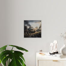 Load image into Gallery viewer, Acrylic Wall Art Panel - Tank Destroyer - M10 Wolverine vs German Panzer Tank
